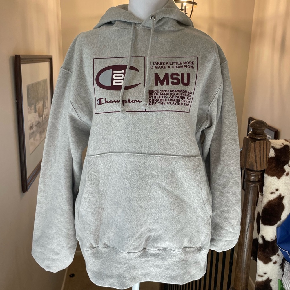 Mississippi State Champion Gray Hoodie Unisex
